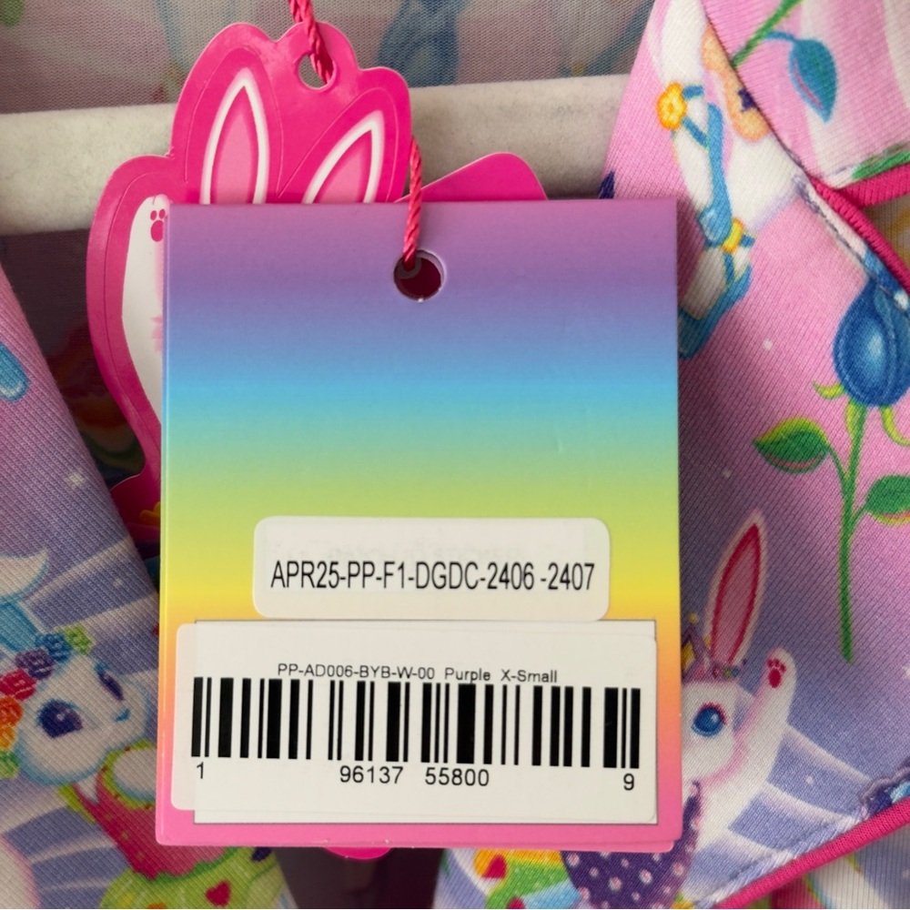 BNWT Posh Peanut x Lisa Frank 
Bunny Ballerinas Shorts Pajama Set - Picture 12 of 14